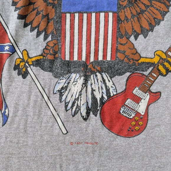 Vintage Lynyrd Skynyrd 1987 Tribute 10 Years Later T-Shirt - Picture 3 of 6